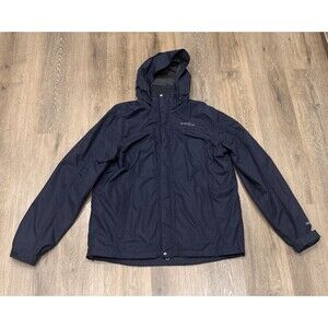 Eddie Bauer Mens Large Tall WeatherEdge Waterproof Hooded Rain Jacket